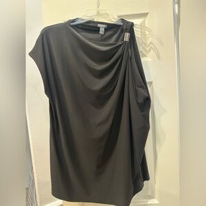 Elegant Black Draped Top